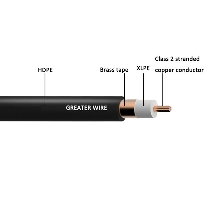 2kV 6mm2 XLPE BT HDPE FAA L-824 Cable